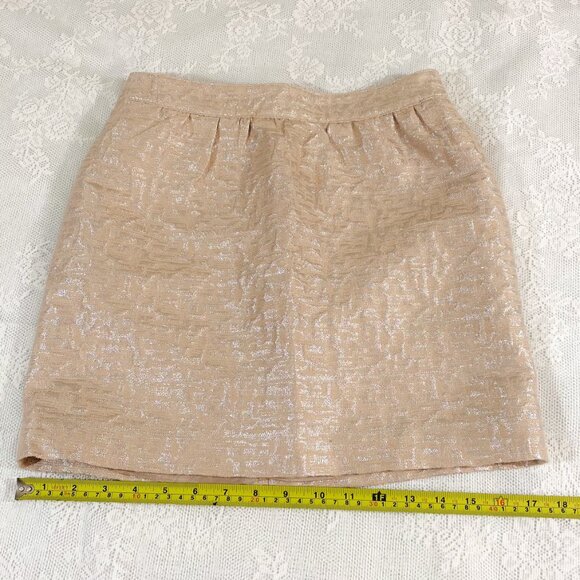 Women's Minimalist Mini Skirt w Pockets Ann Taylor LOFT Textured Petite Clothing - Picture 10 of 11